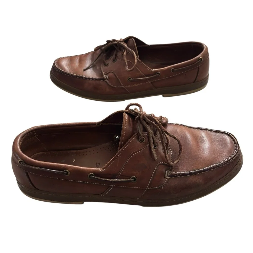 Allen Edmonds Eastport Boat Shoes 14D Deck Shoes Leather Casual 3 Eye Daily